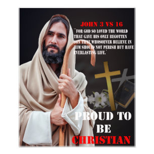 Impression Photo Fière D'Être Une Citation De La Bible Chrétienne