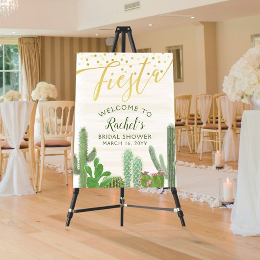 Impression Photo Fiesta Cactus Or Script Mariage Enterrement de Vie