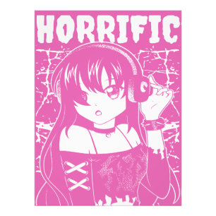 Impression Photo Fille d'anime Edge "Horrifique" Vêtements de rue G