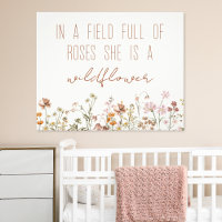 Fille de Baby shower fleur sauvage