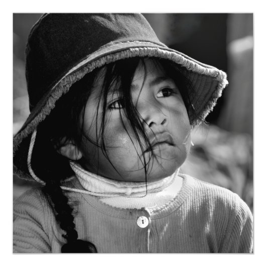 Impression Photo Fille de Titicaca 2 (Devant)