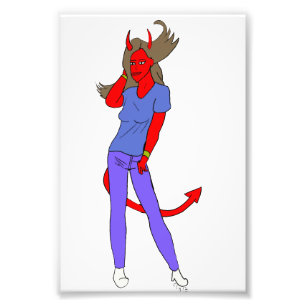 Impression Photo fille diable