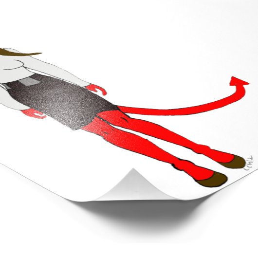 Impression Photo fille diable (Coin)