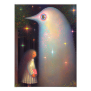 Impression Photo Fille et un fantôme