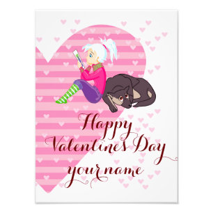 Impression Photo Fille Être amoureuse