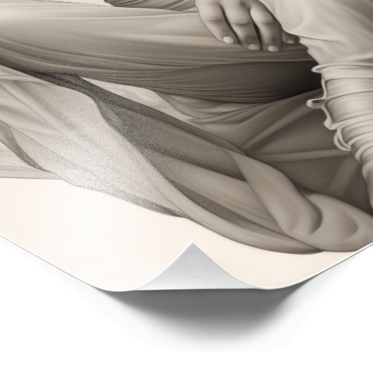 Impression Photo Fille exotique sur un canapé (Coin)