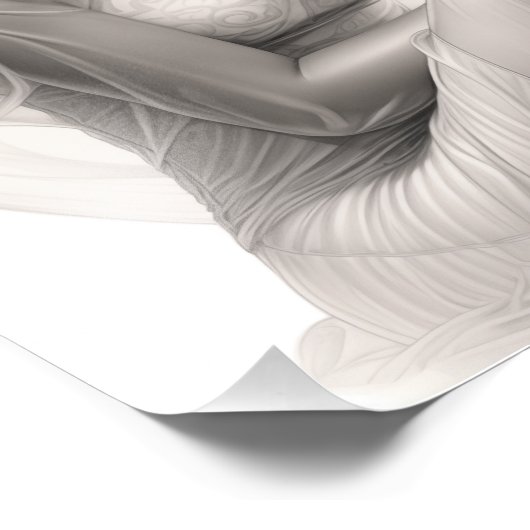 Impression Photo Fille exotique sur un canapé (Coin)