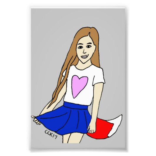 Impression Photo fille foy (Devant)
