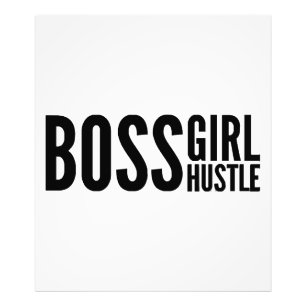 Impression Photo Fille patronne Hustle, slogan d'autonomisation des
