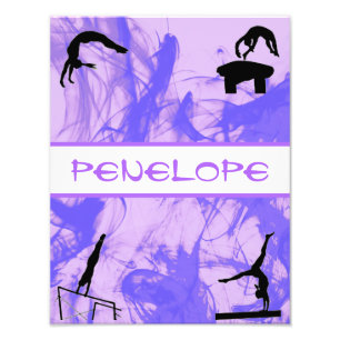 Impression Photo Filles Gymnastique Événements Smokey Purple Abstra