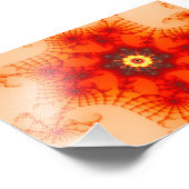 Impression Photo Fire Web - Art fractal (Coin)