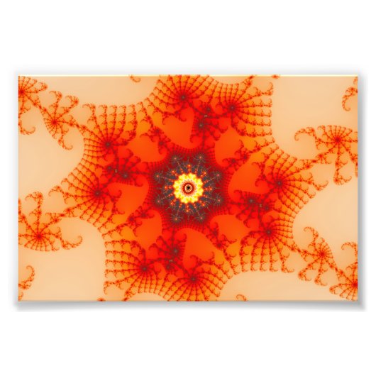 Impression Photo Fire Web - Art fractal (Devant)