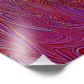 Impression Photo "Firestorme neurale" Abstraite" Rouge violet (Coin)