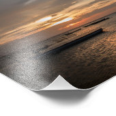 Impression Photo Fisherman at Sunset at the Beach (Coin)