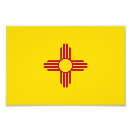 Impression Photo Flag du Nouveau-Mexique (Devant)