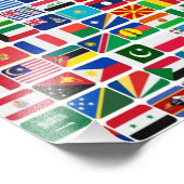 Impression Photo Flags de la nation World All Countries (Coin)