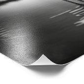 Impression Photo Flamant rose dans une piscine (Coin)