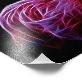 Impression Photo Flamant rose fractal (Coin)