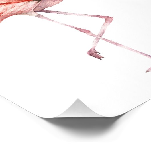 Impression Photo Flamant rose rose (Coin)