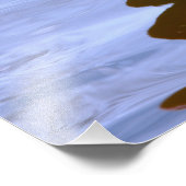 Impression Photo Flamant sur une jambe dans l'eau (Coin)