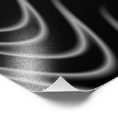 Impression Photo Flames Noir et Argent (Coin)