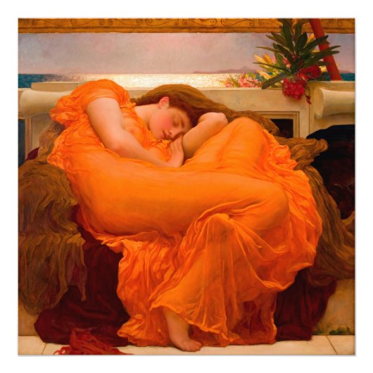 Impression Photo Flaming June par Lord Frederic Leighton (Devant)