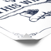 Impression Photo Flèche gauche du panneau mariage de parti (Coin)