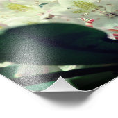 Impression Photo Fleur Azalée Blanche Avec Raindrops 8x10 (Coin)