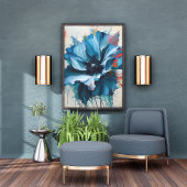 Impression Photo Fleur Azure captivante