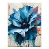 Impression Photo Fleur Azure captivante (Devant)