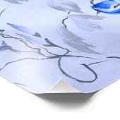 Impression Photo Fleur bleue (Coin)
