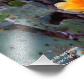 Impression Photo Fleur de cactus à poires orange (Coin)