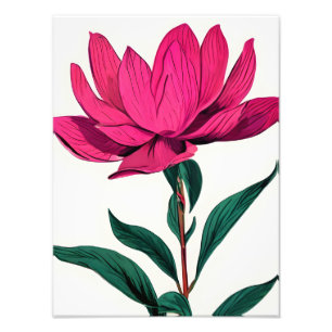 Impression Photo Fleur de lotus rose élégant