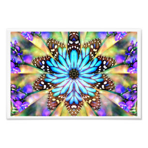 Impression Photo Fleur de papillon abstraite