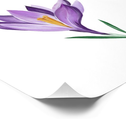 Impression Photo Fleur de printemps Crocus (Coin)