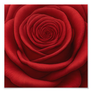 Impression photo - Fleur de rose rouge