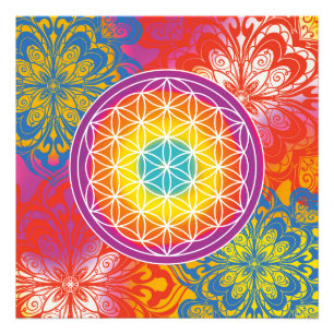 Impression Photo Fleur de vie mandala zen
