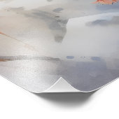 Impression Photo Fleur d'hiver des oiseaux (Coin)