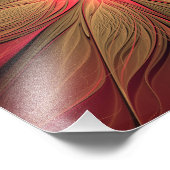 Impression Photo Fleur fractale de fansy rouge (Coin)