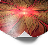 Impression Photo Fleur fractale de fansy rouge (Coin)