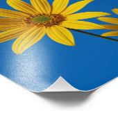 Impression Photo Fleur jaune sous ciel (Coin)