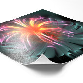 Impression Photo Fleur optique fibre (carré) (Coin)