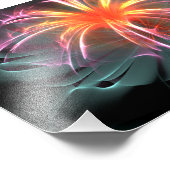 Impression Photo Fleur optique fibre (large) (Coin)