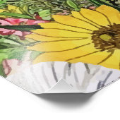 Impression Photo Fleur sauvage de la nature en fleurs botaniques (Coin)