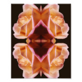 Impression Photo Fleuron rose Jaune en miroir 8 x 10 (Devant)