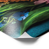 Impression Photo Fleurs colorées (Coin)