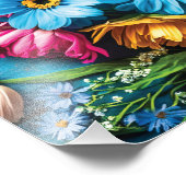 Impression Photo Fleurs colorées (Coin)