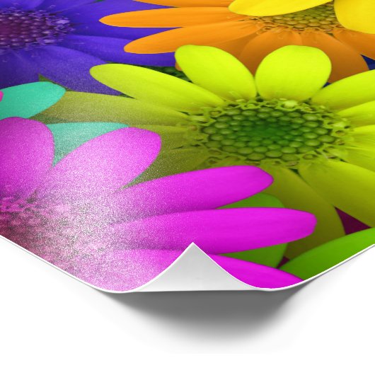 Impression Photo Fleurs colorées (Coin)