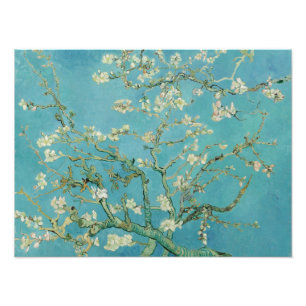 Impression Photo Fleurs d'amandes par Vincent Van Gogh Art