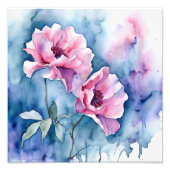 Impression Photo Fleurs de flush : une aquarelle délicate (Devant)